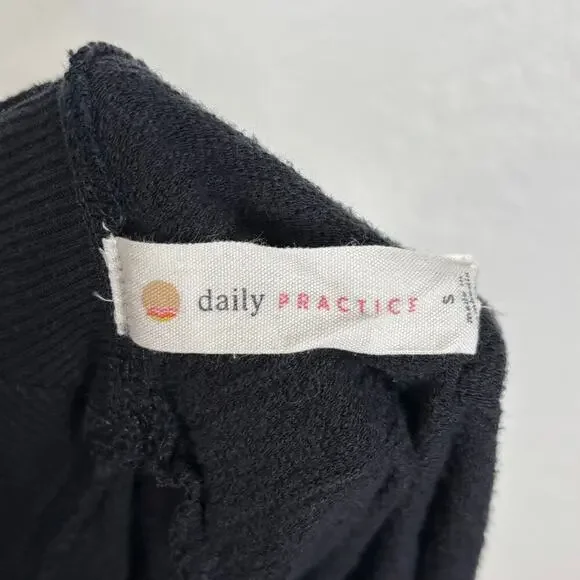 Daily Practice Anthropologie Black Dreamer Cross-Back Pullover Size Small - Picture 5 of 6